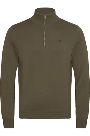 Morris Brian Half Zip Green