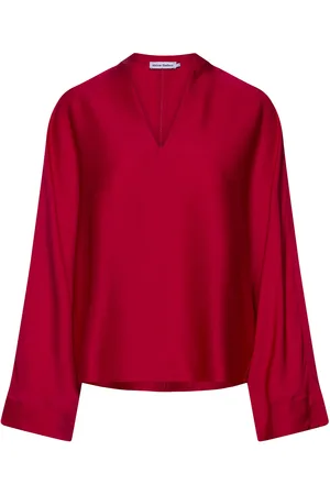 Ahlvar Gallery Nina V-Neck Silk Blouse