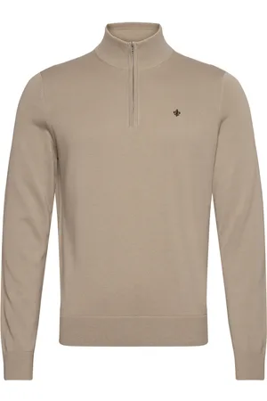 Morris Brian Half Zip Beige