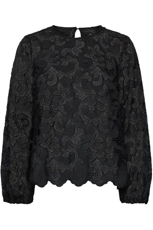Minus Msmisala Long Sleeve Lace Blouse Black