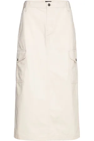 Dickies Duck Canvas Cargo Skirt W Cream