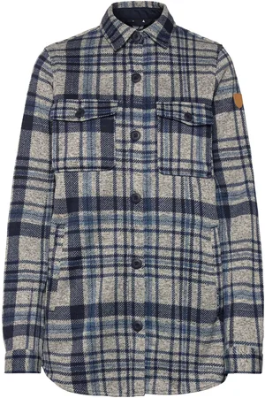 Whistler Milly W Checked Fleece Shirt Navy