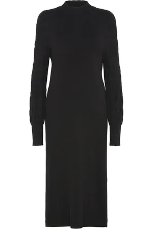 VERO MODA Vmmlim Ls Highneck Calf Dress Ga