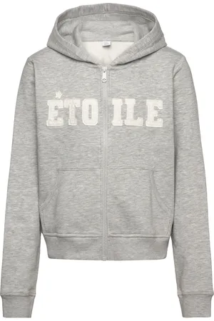 Lindex Sweatshirt Hoodie Zipp Grey