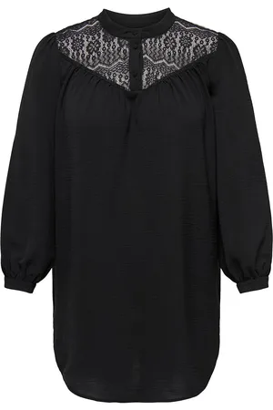 ONLY Carmette Life L/S Mix Lace Long Top Wvn