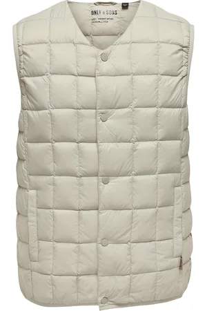 Only & Sons Onsgavin Light Down Vest Otw Cream
