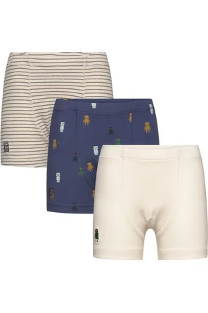Liewood Felix Printed Boxers 3-Pack Mix Beige