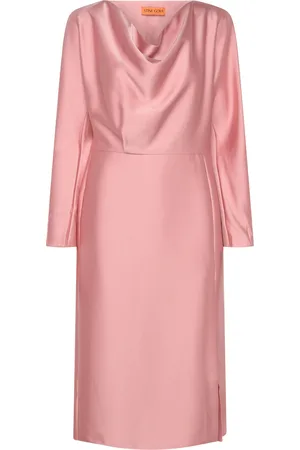 STINE GOYA Long Sleeve Midi Dress, 2261 Satin Pink