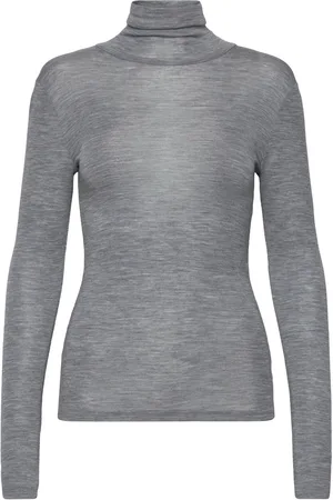 Minus Mscally Roll Neck Long Sleeve Top Grey