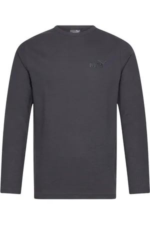 PUMA Ess Elevated Waffle Longsleeve Tee Grey