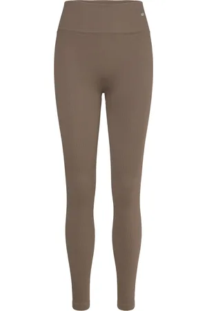 Drop Of Mindfulness Ribbed Seamless Tights Khaki