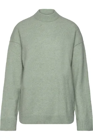Calvin Klein Textured Loose Sweater Green