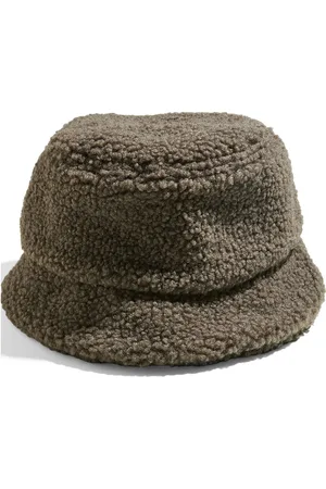 Pieces® Pcsulla Teddy Bucket Hat Khaki