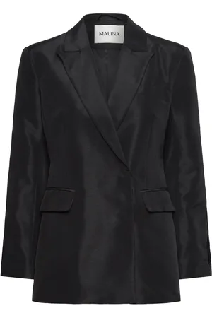 By Malina Ina Cut Out Sleeve Tailored Blazer