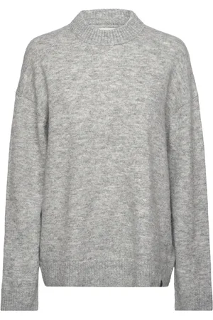 Calvin Klein Textured Loose Sweater Grey