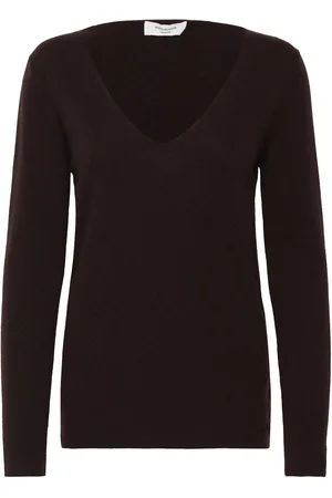 Rosemunde Wool & Cashmere V-Neck Brown
