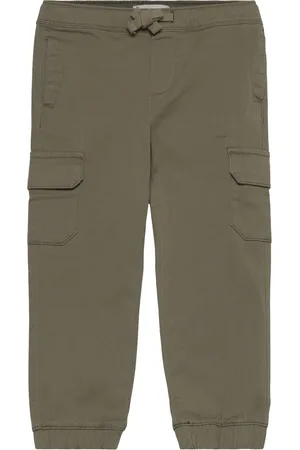 MANGO Cargo Jogger Trousers Green