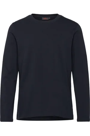 Morris Watson Ls Tee Navy