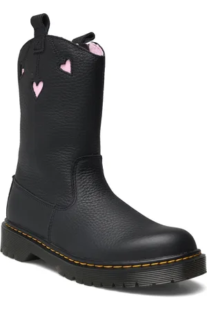 Dr. Martens Bex Heart P-O Boot Y Classic Nappa+Patent Lamper Black