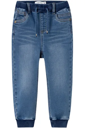NAME IT Nmmben Baggy R Fleece Jeans 7330-An O Blue