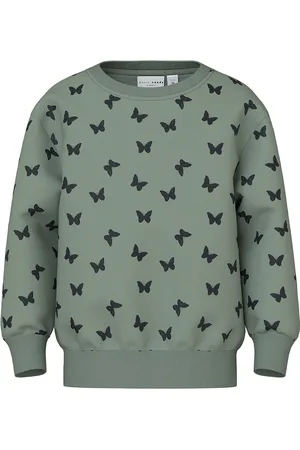NAME IT Nmfdavina Ls Sweat Fleece Bru Noos Green