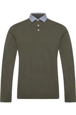 Hackett Woven Collar Ls