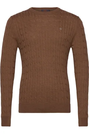 Morris Merino Cable Ck Brown