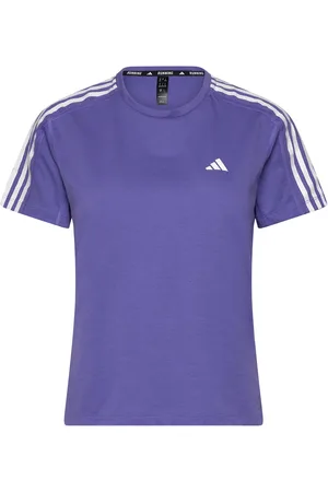 adidas Own The Run 3 Stripes T-Shirt Purple