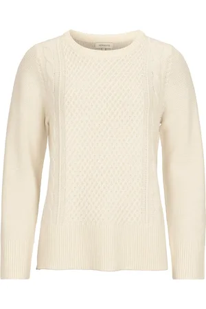 Newhouse Caty Aran Sweater Cream