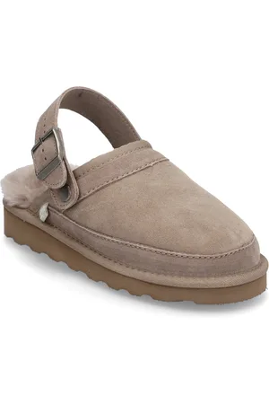 Rosemunde Rhbrisbane Shearling Buckle Slipper Beige