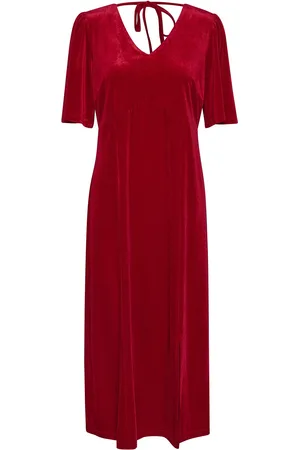 Cream Crpativa Dress - Kim Fit Red