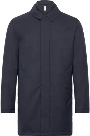Hackett Melange Padded Mac Navy