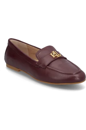 Ralph Lauren Averi Iii Nappa Leather Loafer Burgundy