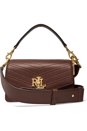 Ralph Lauren Stitched Small Tayler Crossbody Bag Brown