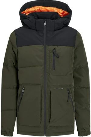 JACK & JONES Jjeotto Puffer Jacket Sn Jnr Green Jack & J S