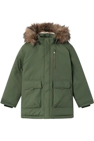 NAME IT Nkmmaster05 Parka Jacket Pb Fo Green