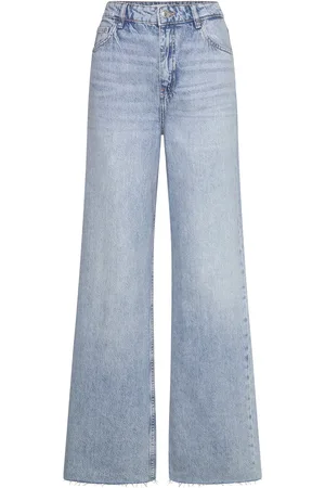 MANGO Danila Wideleg High-Rise Jeans Blue