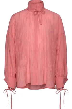 Stella Nova Volume Shirt With Tiebow Pink
