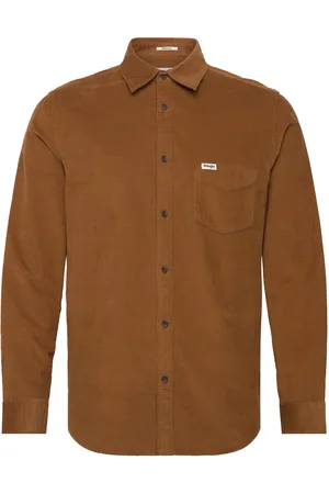 Wrangler 1 Pkt Corduroy Shirt Brown
