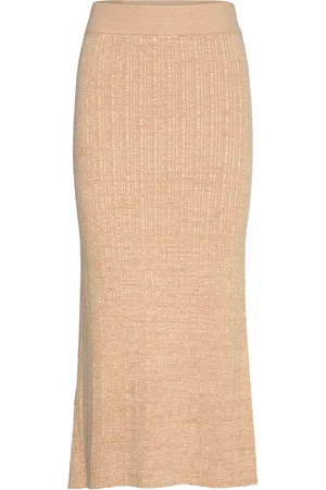 MAUD Synne Marled Skirt Beige