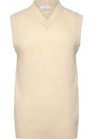Lindbergh Lambswool V-Neck Slipover Cream