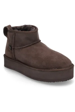 Rosemunde Rhbrisbane Shearling Plateau Boots Brown