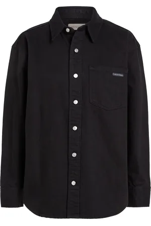 Calvin Klein Dad Denim Overshirt Black