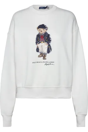Ralph Lauren Polo Bear Fleece Crewneck Sweatshirt White