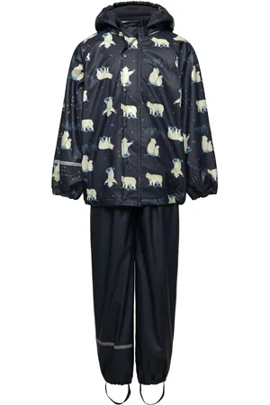 CeLaVi Rainwear Set - Aop, W. Fleece