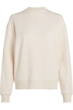 Calvin Klein Hero Logo Sweatshirt Cream