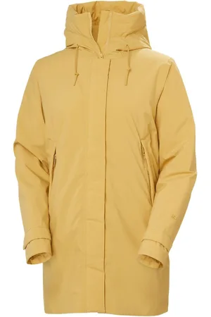 Helly Hansen W Victoria Ins Mid Rain Jacket Yellow