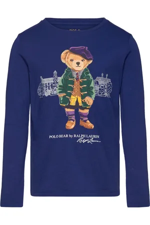 Ralph Lauren Polo Bear Cotton Jersey Long-Sleeve Tee Navy