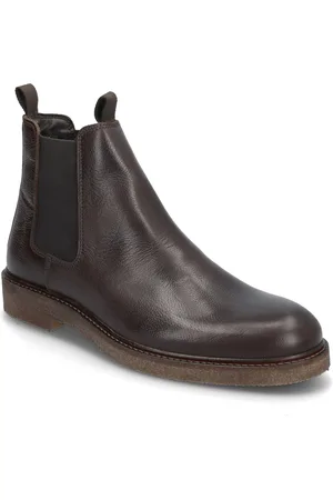 Bianco Biaerik Chelsea Boot Tumbled Leather Brown