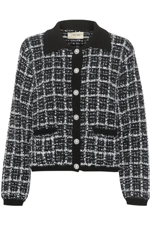 Cream Crbilo Knit Cardigan Black